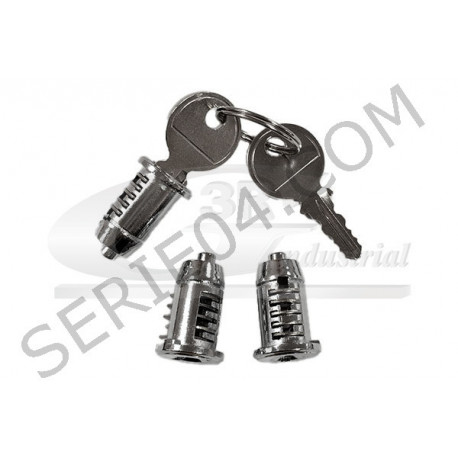 jeu de x3 barillets de porte
