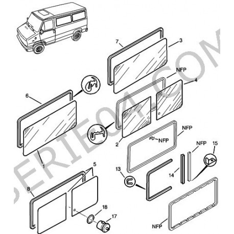 joint de vitre latérale