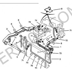 Upper radiator hose