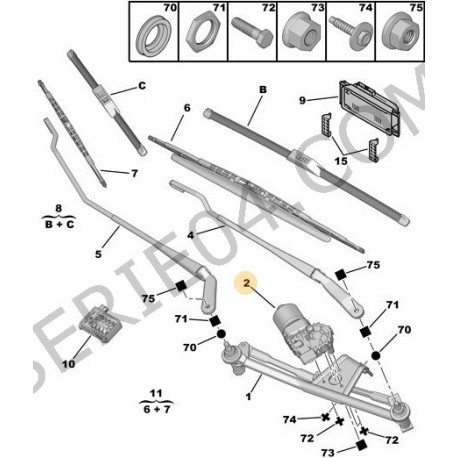 moteur d'essuie-glace