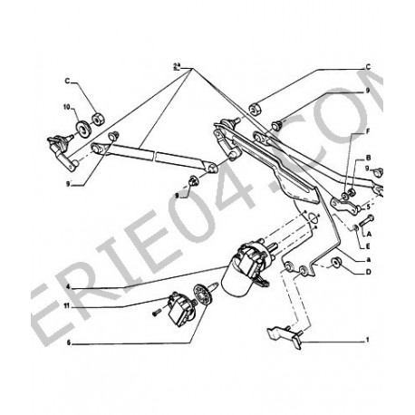 biellette d'entraînement d'essuie-glace