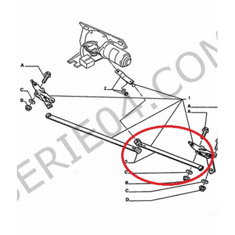 windshield wiper linkage