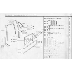 moldura superior del marco de la puerta trasera