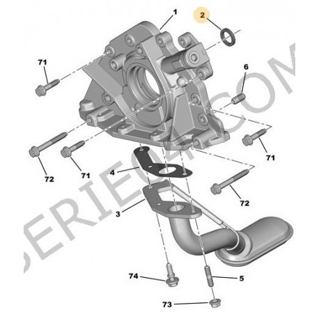 joint de crépine de pompe à huile DV4-DV6