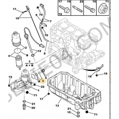 joint de mamelon de filtre à huile