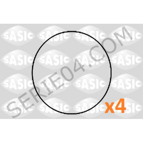 Set of 4 rubber liner gaskets