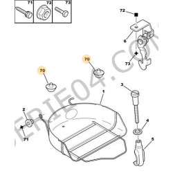 butée caoutchouc 11mm