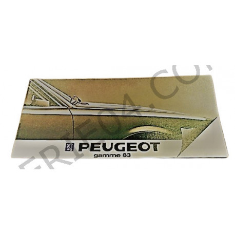catalogue de présentation Peugeot gamme 1984