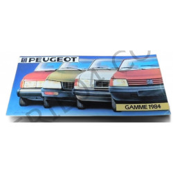 catalogue de présentation Peugeot gamme 1984