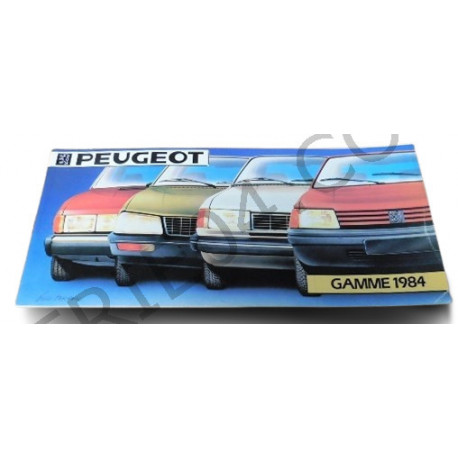 catalogue de présentation Peugeot gamme 1984