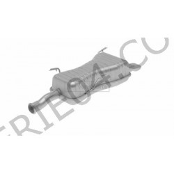 Rear exhaust silencer