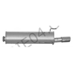 Rear exhaust silencer