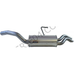 Rear exhaust silencer