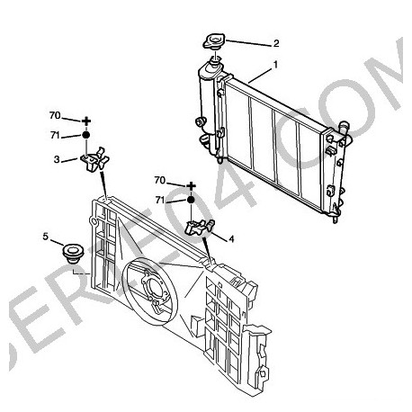 ressort G de radiateur