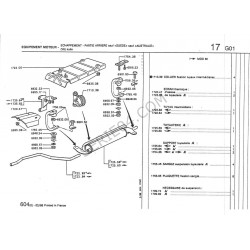 Soporte de escape trasero