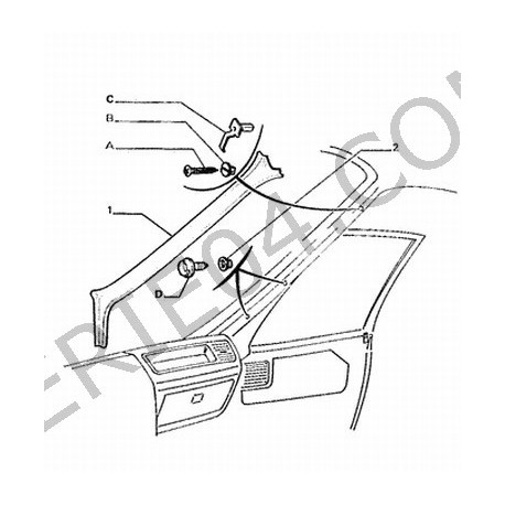 garniture montant de baie