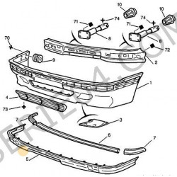ensemble de protecteurs de pare-chocs avant