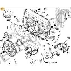 boîtier électronique de coupure de climatisation