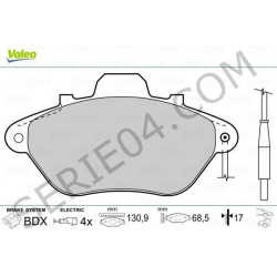 Set of front brake pads