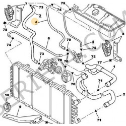 durite de vase d'expansion DJ5-DJ5T