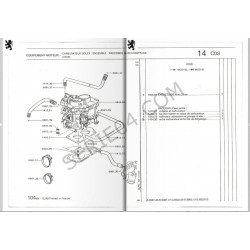 heater hose, single-barrel Solex carburettor
