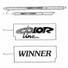 bande autocollante Color Line et Winner
