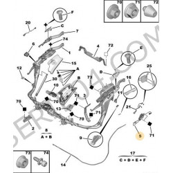 serrure de volet arrière