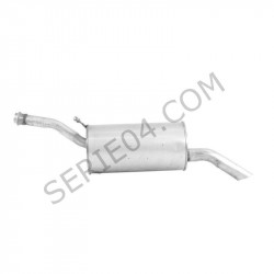 Rear exhaust silencer