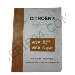 Manuel d'atelier Visa Spécial-Club-Super