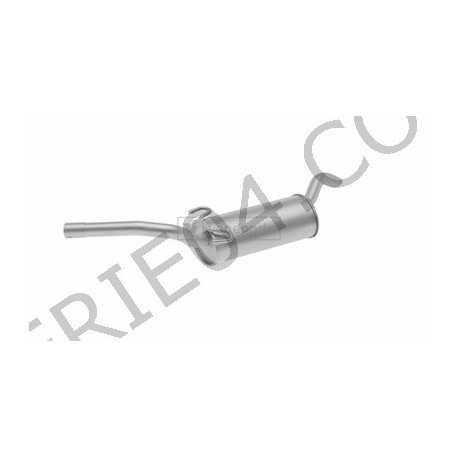 Rear exhaust silencer