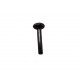 Bouton noir de fermeture