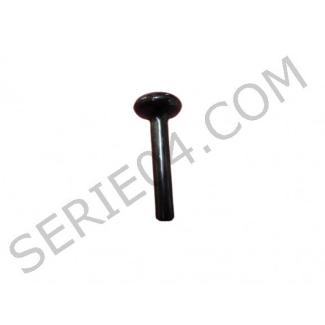 Bouton noir de fermeture