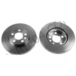Front brake disc set