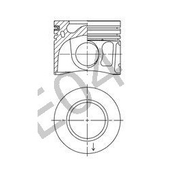 Kolben mit 70 mm Durchmesser