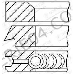 Set aus drei Segmenten 88 mm Durchmesser