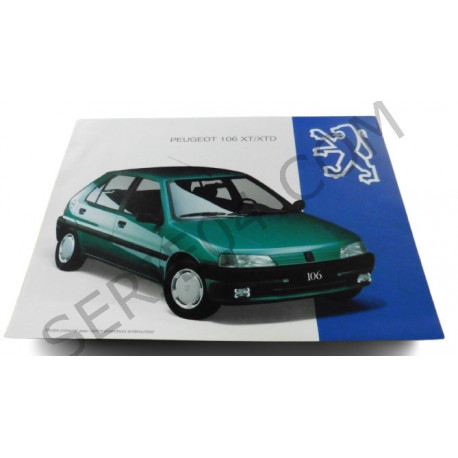 catalogue de présentation 106 XT-XTD 1993