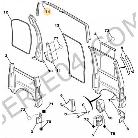 joint de porte avant