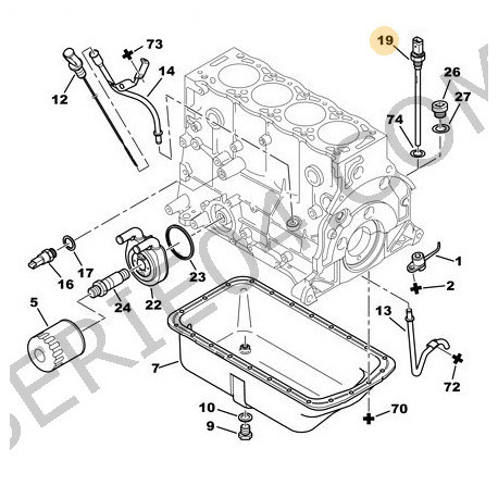 sonde de température d'huile
