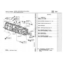BA10/5 gearbox rear casing sealing plate gasket