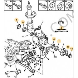 Front hub bearing kit