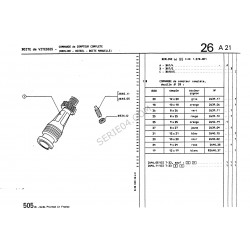 Transmisión del velocímetro de la caja de cambios BA7/5