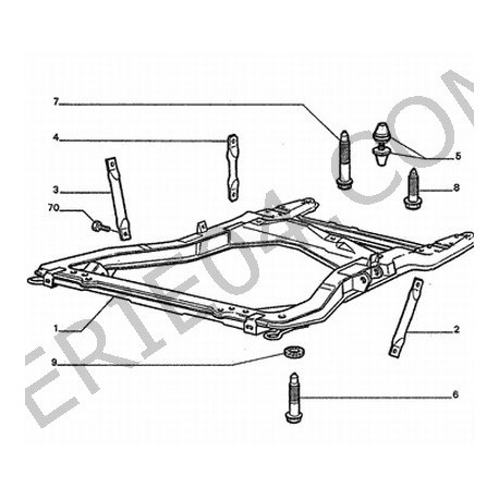tirant de train avant
