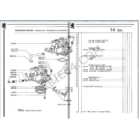 Base de carburador de un solo cuerpo Solex