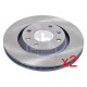 paire de disque de frein avant ventilés