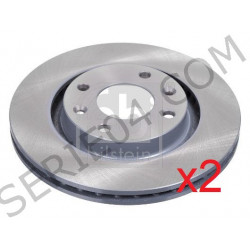 paire de disque de frein avant ventilés