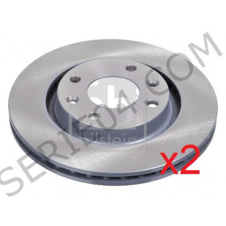 paire de disque de frein avant ventilés