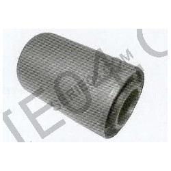 Leaf spring and leaf spring support silentblock