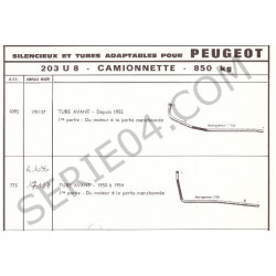Front Exhaust Pipe Utility pick-up