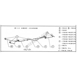 Rear exhaust pipe