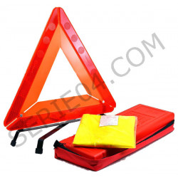 kit gilet de sécurité + triangle de présignalisation